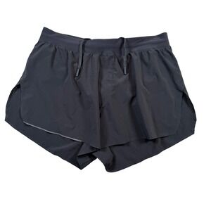 Lululemon Hotty Hot Shorts Black Perforated Side Lined Women's Size Medium